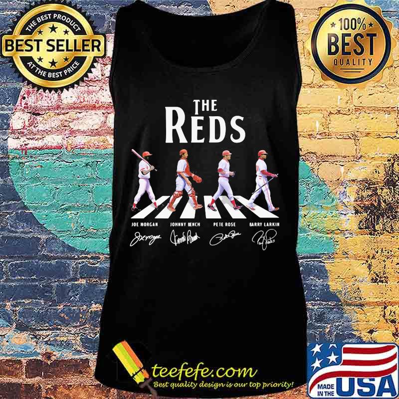 The cincinnati reds baseball crossing the line signatures s Tank top The cincinnati reds baseball crossing the line signatures s Tank top
