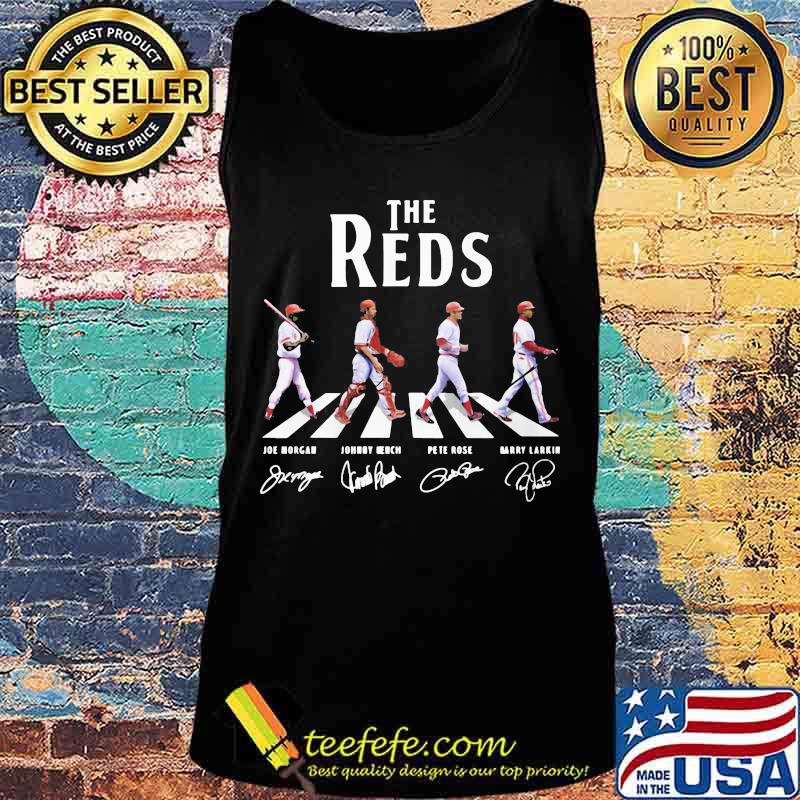 The cincinnati reds baseball crossing the line signatures s Tank top The cincinnati reds baseball crossing the line signatures s Tank top