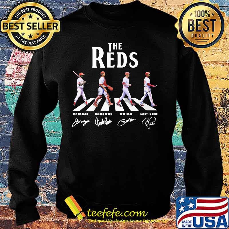 The cincinnati reds crossing the line signatures s Sweater The cincinnati reds crossing the line signatures s Sweater