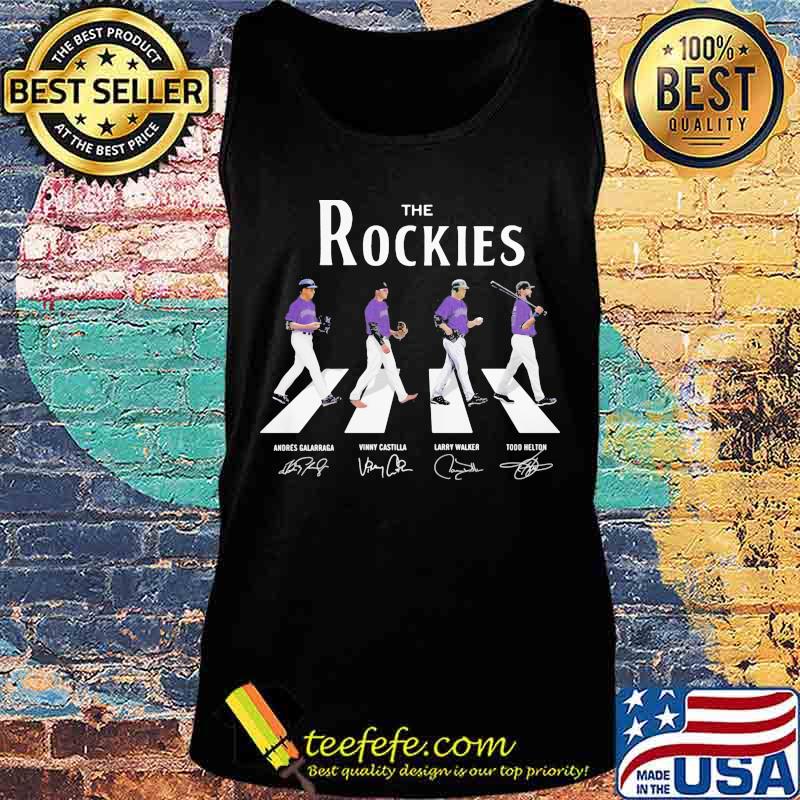 The colorado rockies baseball abbey road signatures s Tank top The colorado rockies baseball abbey road signatures s Tank top