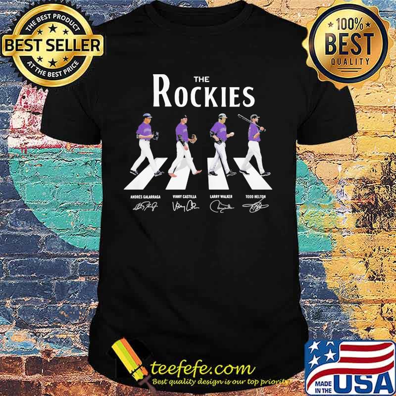 The colorado rockies baseball abbey road signatures shirt The colorado rockies baseball abbey road signatures shirt