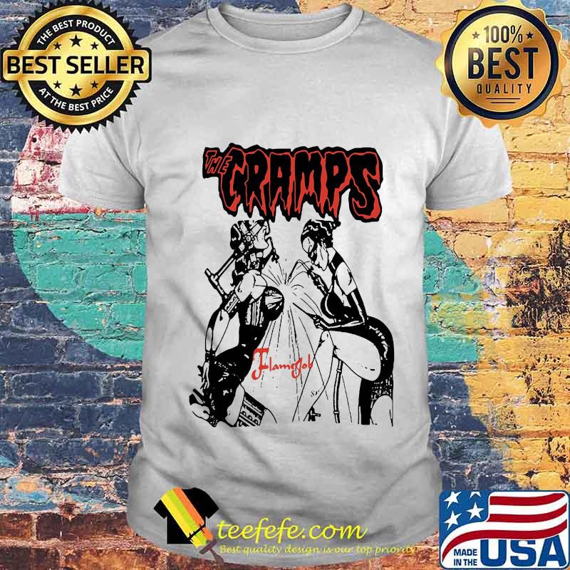 The cramps band flamin job shirt