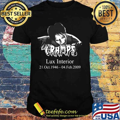 The cramps lux interior 21 oct 1946 04 feb 2009 shirt