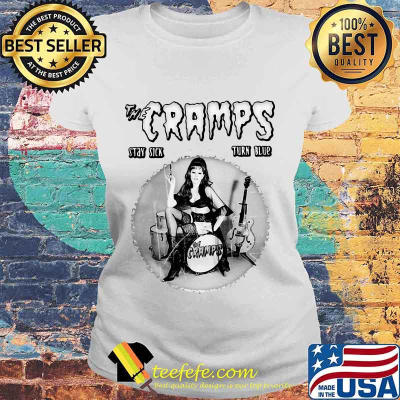 The cramps stay sick turn blue s Laides tee The cramps stay sick turn blue s Laides tee