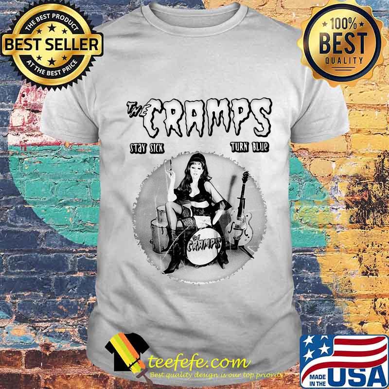 The cramps stay sick turn blue shirt