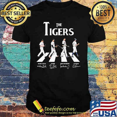 The detroit tigers baseball crossing the line signatures shirt