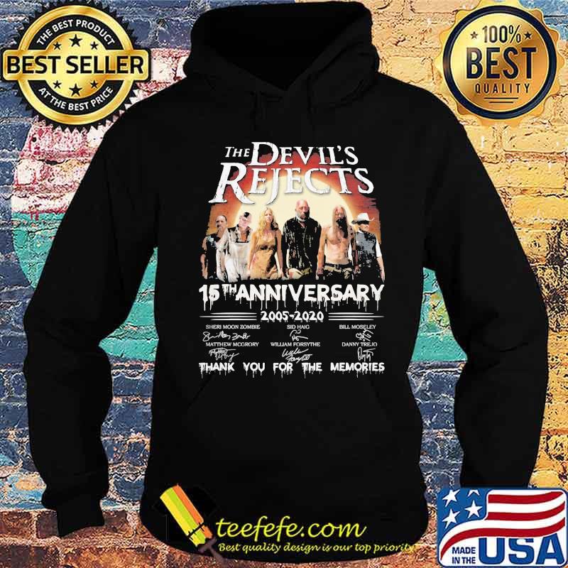 The devil's rejects 15th anniversary 2005 2020 thank you for the memories signatures s Hoodie The devil's rejects 15th anniversary 2005 2020 thank you for the memories signatures s Hoodie