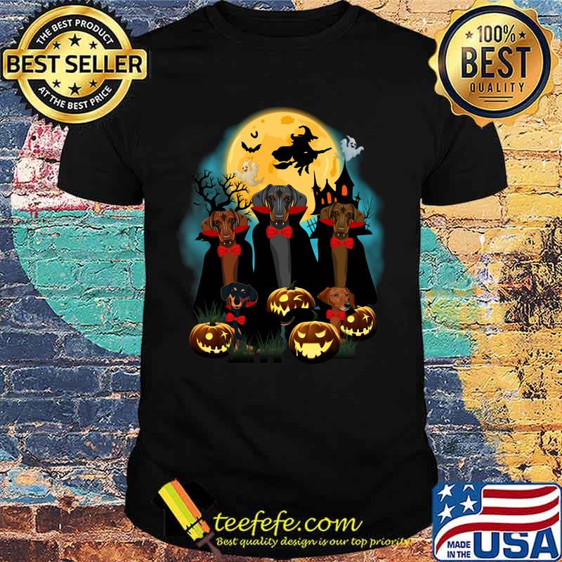 THE DOG DRACULA PUMPKIN MOONLIGHT HALLOWEEN SHIRT