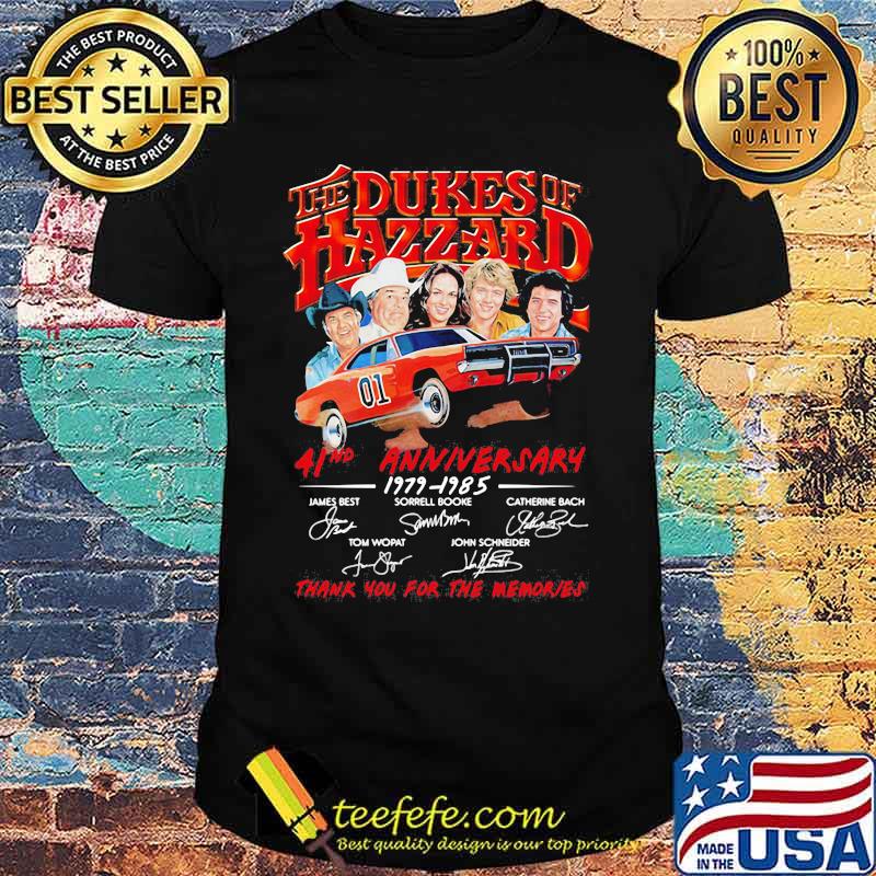 The Dukes Of Hazzard 41nd Anniversary 1979 - 1985 Thank you for the memories signatures shirt
