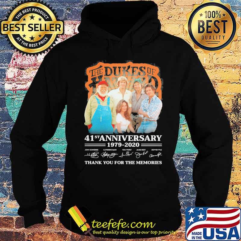 The dukes of hazzard 41st anniversary 1979 2020 thank you for the memories signatures s Hoodie The dukes of hazzard 41st anniversary 1979 2020 thank you for the memories signatures s Hoodie