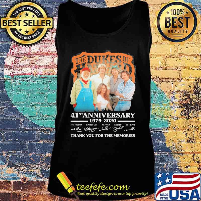 The dukes of hazzard 41st anniversary 1979 2020 thank you for the memories signatures s Tank top The dukes of hazzard 41st anniversary 1979 2020 thank you for the memories signatures s Tank top