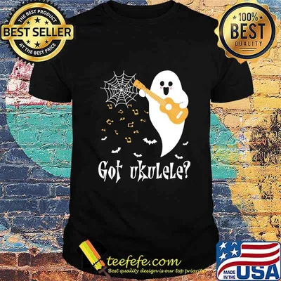 THE GHOST GOT UKULELE HALLOWEEN SHIRT