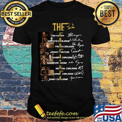 The godfather characters signatures shirt