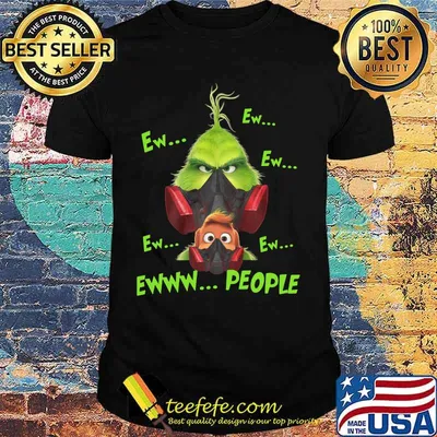 The grinch and his loyal dog ew people mask covid-19 shirt