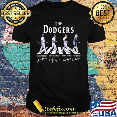 The los angeles dodgers baseball crossing the line signatures shirt