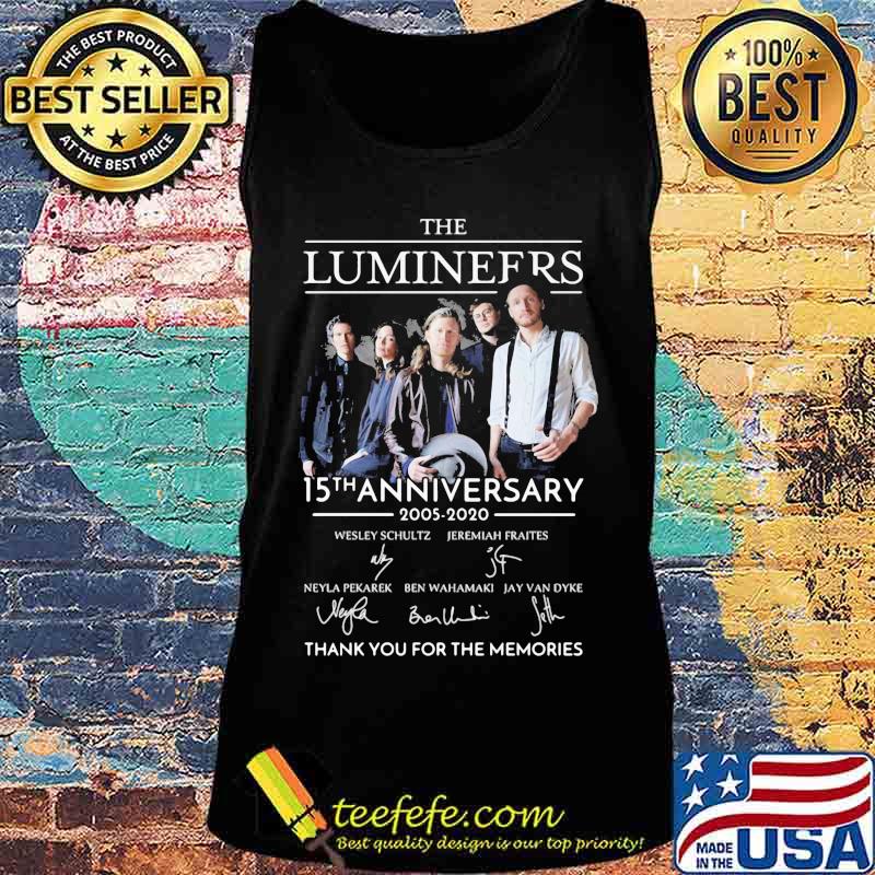 The lumineers 15th anniversary 2005 2020 thank you for the memories signatures s Tank top The lumineers 15th anniversary 2005 2020 thank you for the memories signatures s Tank top