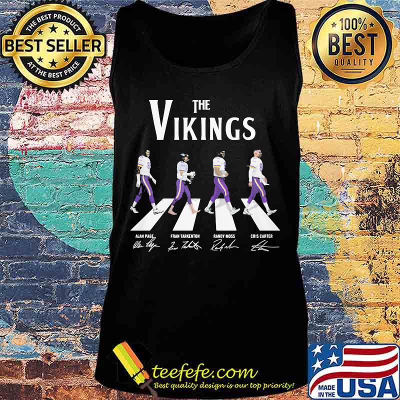 The minnesota vikings crossing the line signatures s Tank top The minnesota vikings crossing the line signatures s Tank top