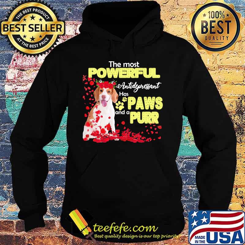 THE MOST POWERFULL ANTIDEPRESSANT HAS PAWS AND A PURR SHIRT Hoodie THE MOST POWERFULL ANTIDEPRESSANT HAS PAWS AND A PURR SHIRT Hoodie