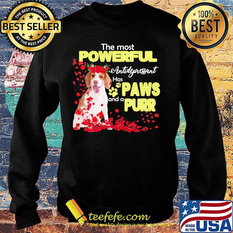 THE MOST POWERFULL ANTIDEPRESSANT HAS PAWS AND A PURR SHIRT Sweater THE MOST POWERFULL ANTIDEPRESSANT HAS PAWS AND A PURR SHIRT Sweater