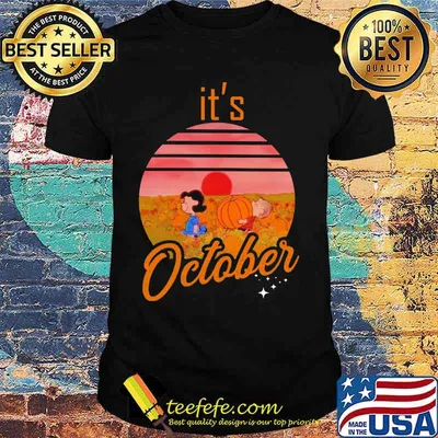 The peanuts it's october happy haloween vintage retro shirt