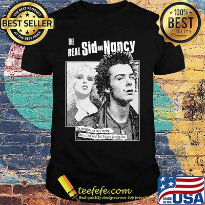 The real sid and nancy no initiators on this record this is the real sid vicious playing live shirt