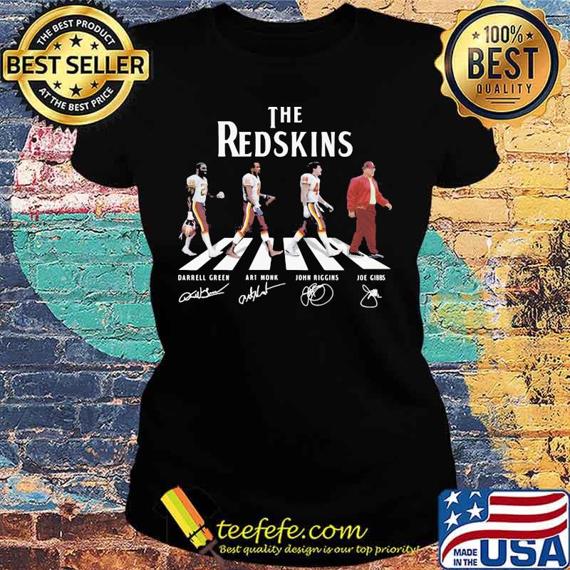 The redskins football abbey road signatures s Ladies tee The redskins football abbey road signatures s Ladies tee