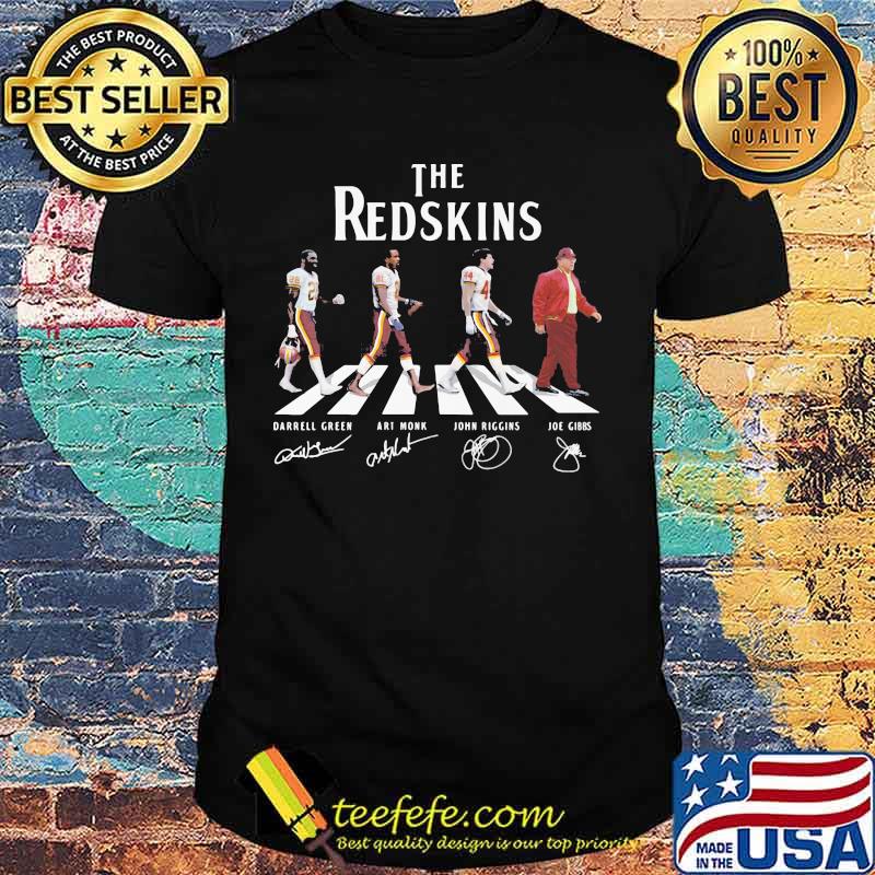 The redskins football abbey road signatures shirt