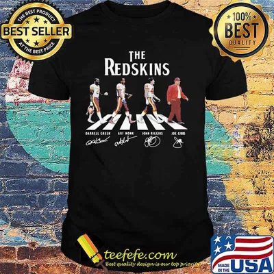 The redskins football abbey road signatures shirt