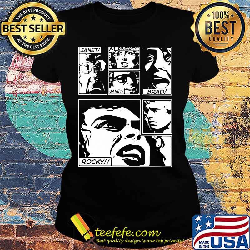The rocky horror picture show janet dr. Scott brad rocky s Ladies tee The rocky horror picture show janet dr. Scott brad rocky s Ladies tee