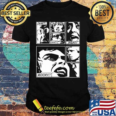 The rocky horror picture show janet dr. Scott brad rocky shirt