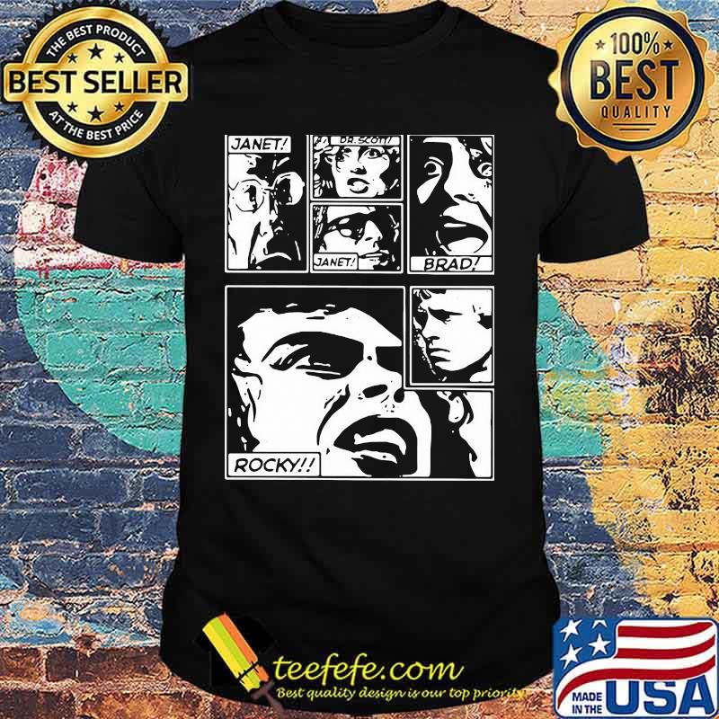 The rocky horror picture show janet dr. Scott brad rocky shirt The rocky horror picture show janet dr. Scott brad rocky shirt