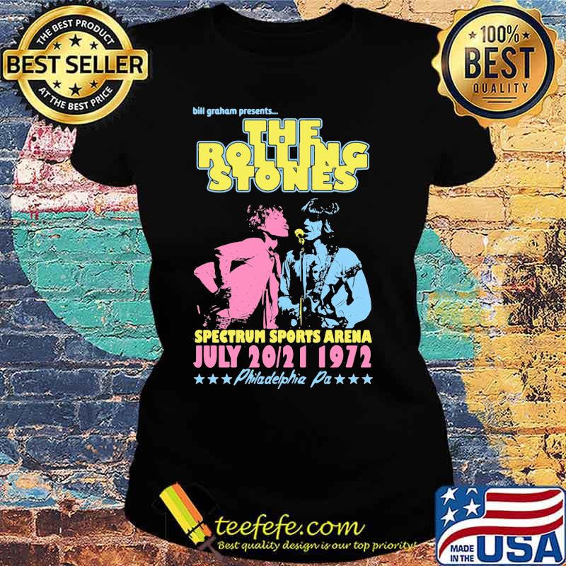 The rolling stones band bill graham presents spectrum sports arena s Ladies tee The rolling stones band bill graham presents spectrum sports arena s Ladies tee