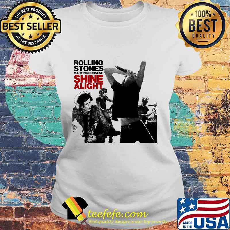 The rolling stones band martin scorsese shine alight s Laides tee The rolling stones band martin scorsese shine alight s Laides tee