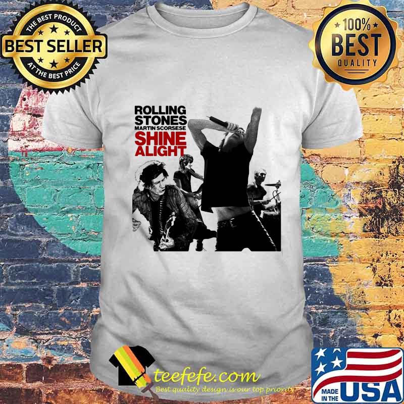 The rolling stones band martin scorsese shine alight shirt