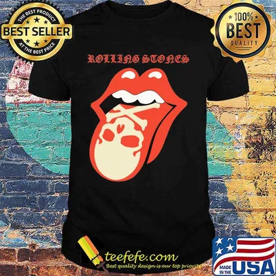 The rolling stones band skull shirt