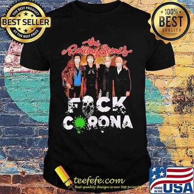 The rolling stones mask fuck coronavirus shirt