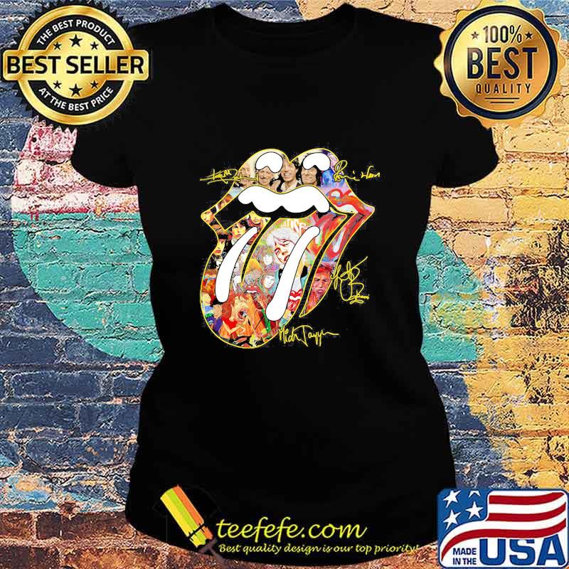 The rolling stones members signatures s Ladies tee The rolling stones members signatures s Ladies tee