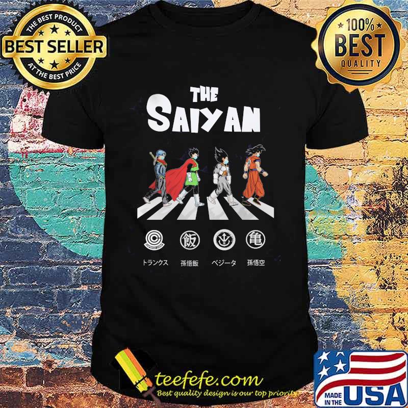The saiyan abbey road shirt