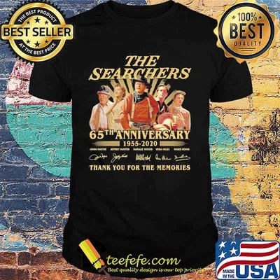 The searchers 65th anniversary 1955 2021 thank you for the memories signatures light shirt
