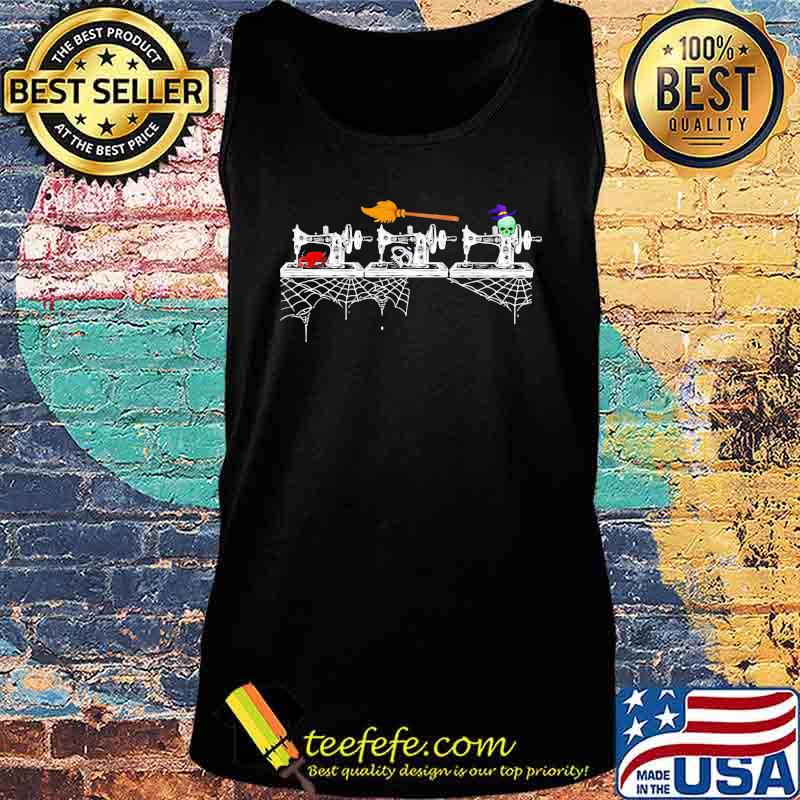 THE SEWING MACHINE WITCH SKULL HALLOWEEN SHIRT Tank top THE SEWING MACHINE WITCH SKULL HALLOWEEN SHIRT Tank top
