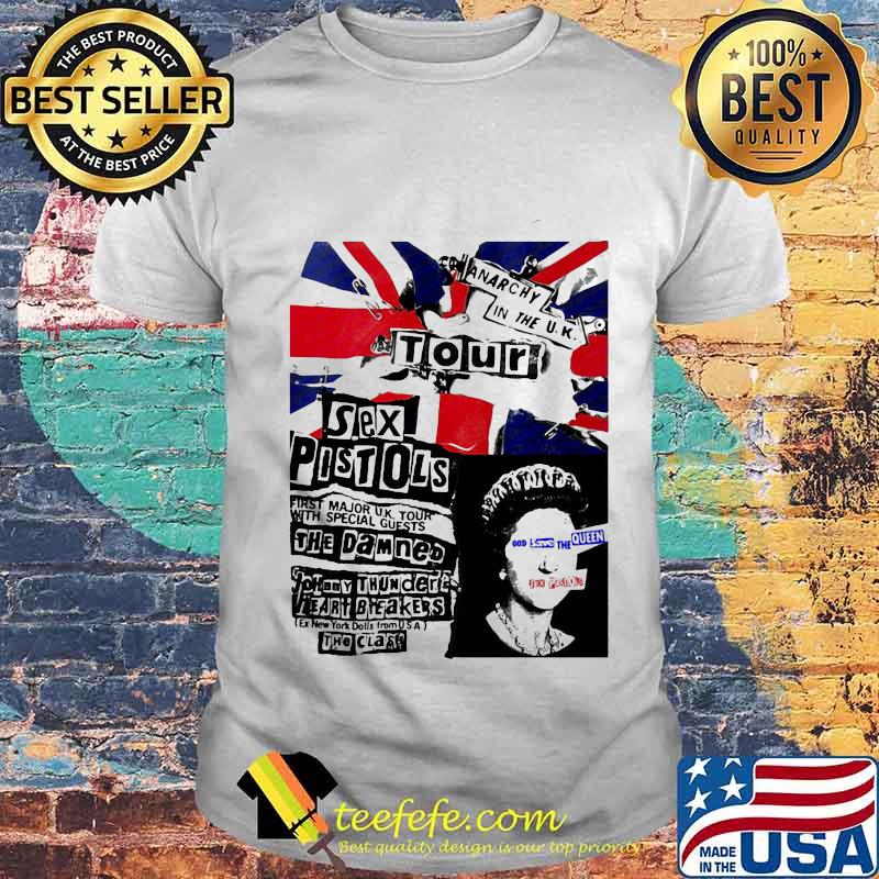 The sex pistols first major uk tour with special guests the damned shirt