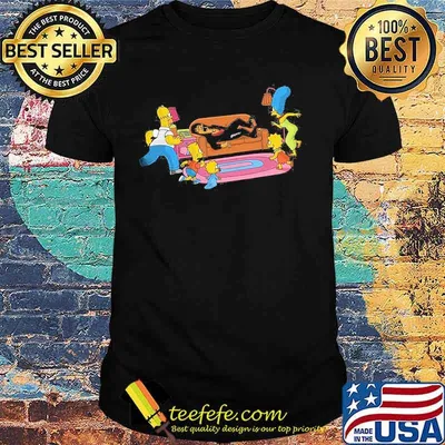 The simpsons family members shirt