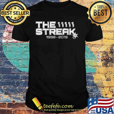 The streak san antonio basketball 1998 2019 shirt