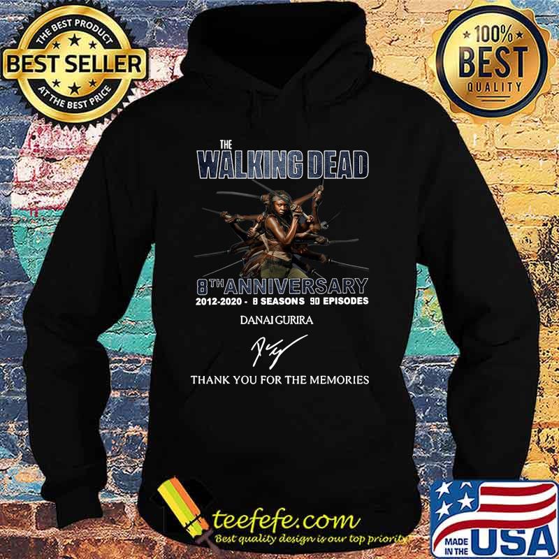 The walking dead 8th anniversary 2012 2020 8 seasons 90 episodes thank you for the memories signature s Hoodie The walking dead 8th anniversary 2012 2020 8 seasons 90 episodes thank you for the memories signature s Hoodie