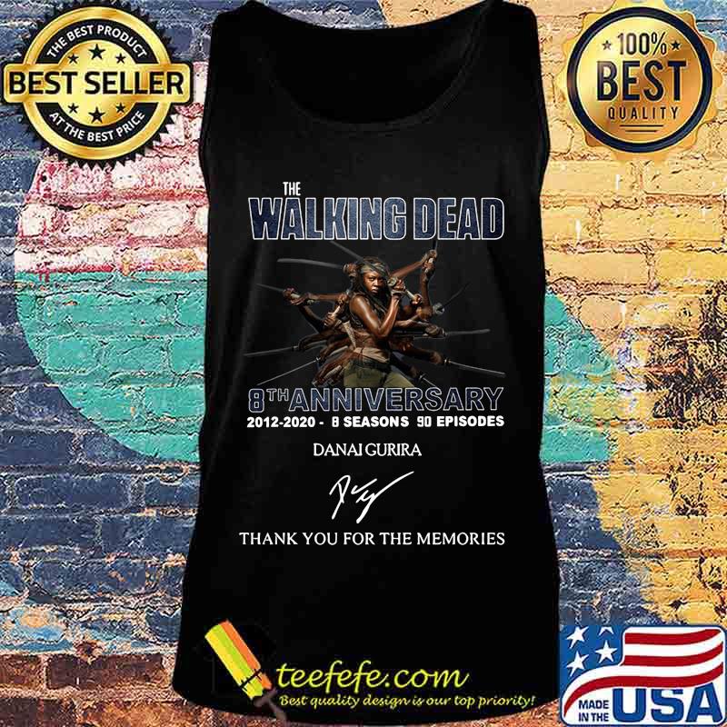 The walking dead 8th anniversary 2012 2020 8 seasons 90 episodes thank you for the memories signature s Tank top The walking dead 8th anniversary 2012 2020 8 seasons 90 episodes thank you for the memories signature s Tank top