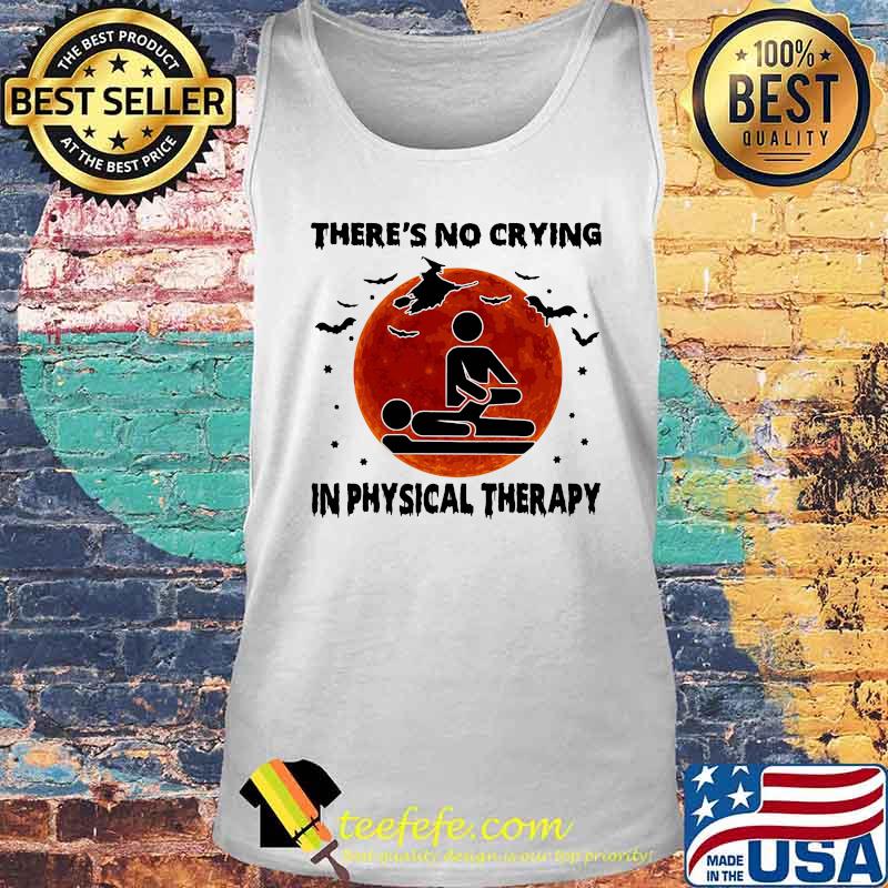 THERE'S NO CRYING IN PHYSICAL THERAPY WITCH SUNSET HALLOWEEN SHIRT Tank top THERE'S NO CRYING IN PHYSICAL THERAPY WITCH SUNSET HALLOWEEN SHIRT Tank top