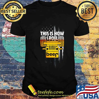 This is how iroll Jeep American flag shirt