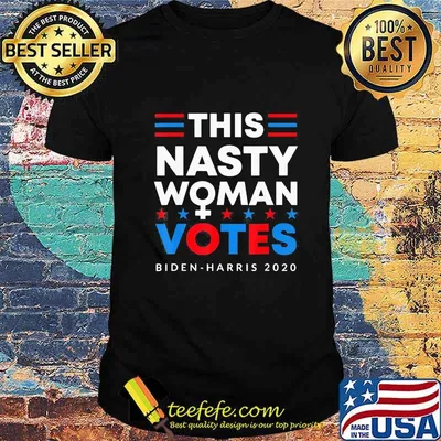 This nasty woman votes biden harris 2020 stars shirt
