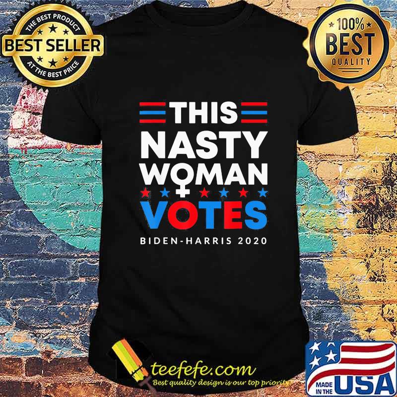 This nasty woman votes biden harris 2020 stars shirt