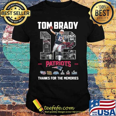 Tom brady 12 new england patriots football 2000 2020 thank you for the memories signature shirt